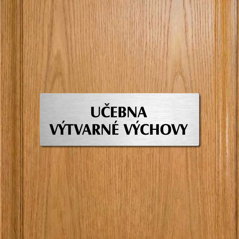 Učebna výtvarné výchovy, 200x66mm, zlatá popiska 